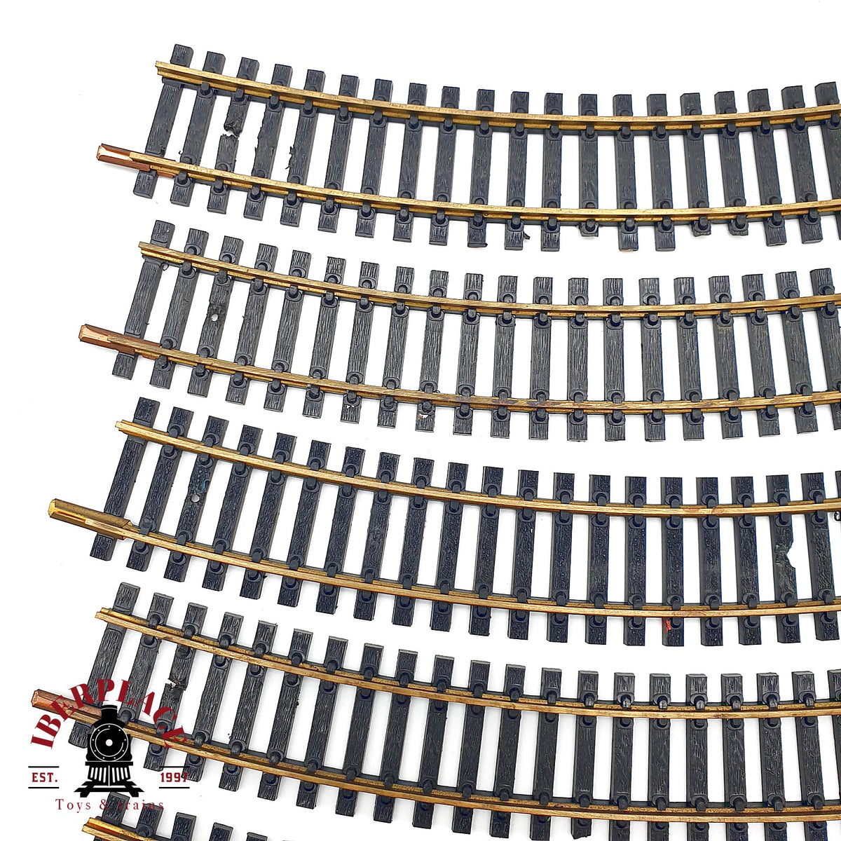 ♻️ Flesichmann 10x Vias Curvas Topes de Via y Rampa Encarrilador - 🔴 GRADE C Escala H0 1:87