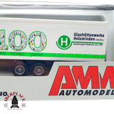 ♻️✨ AMW camión semirremolque Mercedes Glashuttenwerke Holzminden 100 Jahre Escala H0 1:87