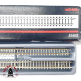 ♻️ Märklin 85941 3x Via Flexible 660mm Mini club - 🟢 GRADE A Escala Z 1:220