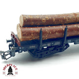 ♻️✨ Märklin 4663 Vagon teleros carga troncos madera DB Snps 719 Ep IV AC Escala H0 1:87