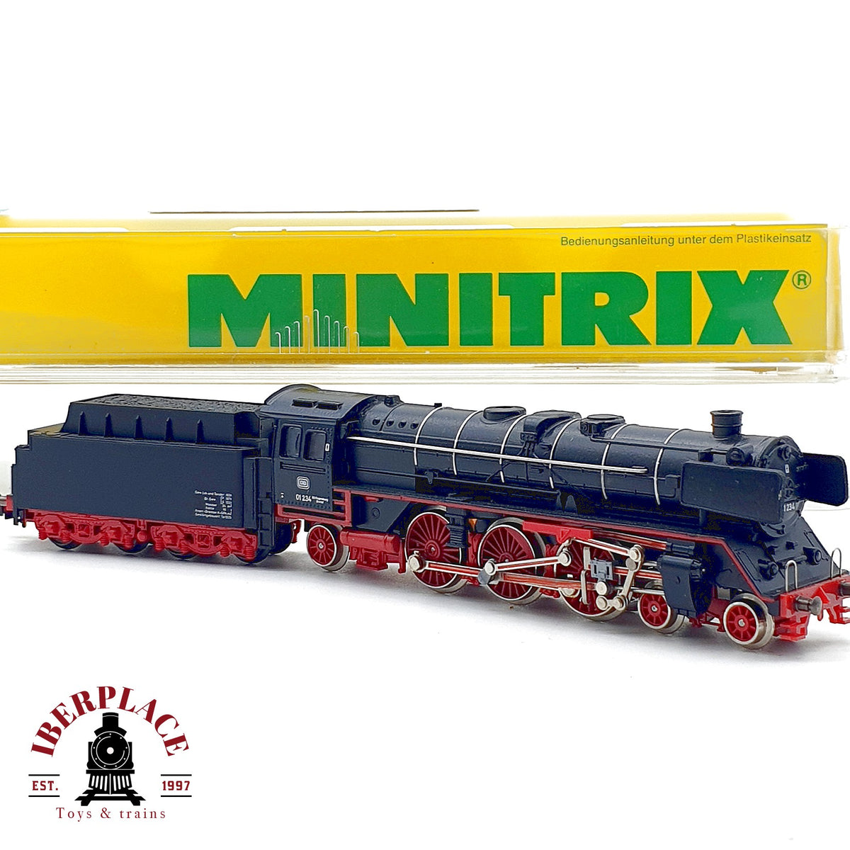 ♻️ Minitrix  12076 locomotora vapor BR 01 234 DB Ep III escala N 1:160
