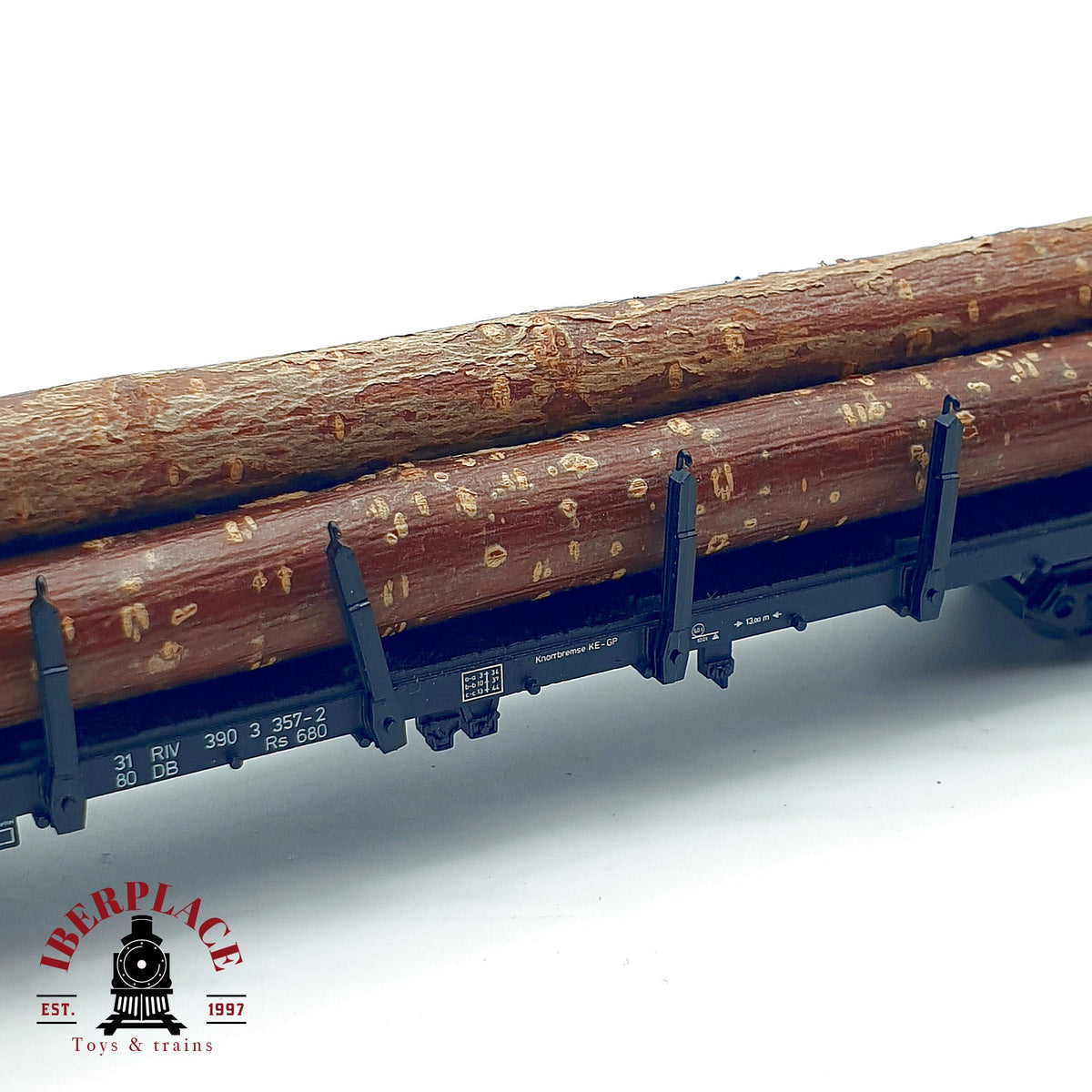 ♻️✨ Märklin 4663 Vagon teleros carga troncos madera DB Snps 719 Ep IV AC Escala H0 1:87