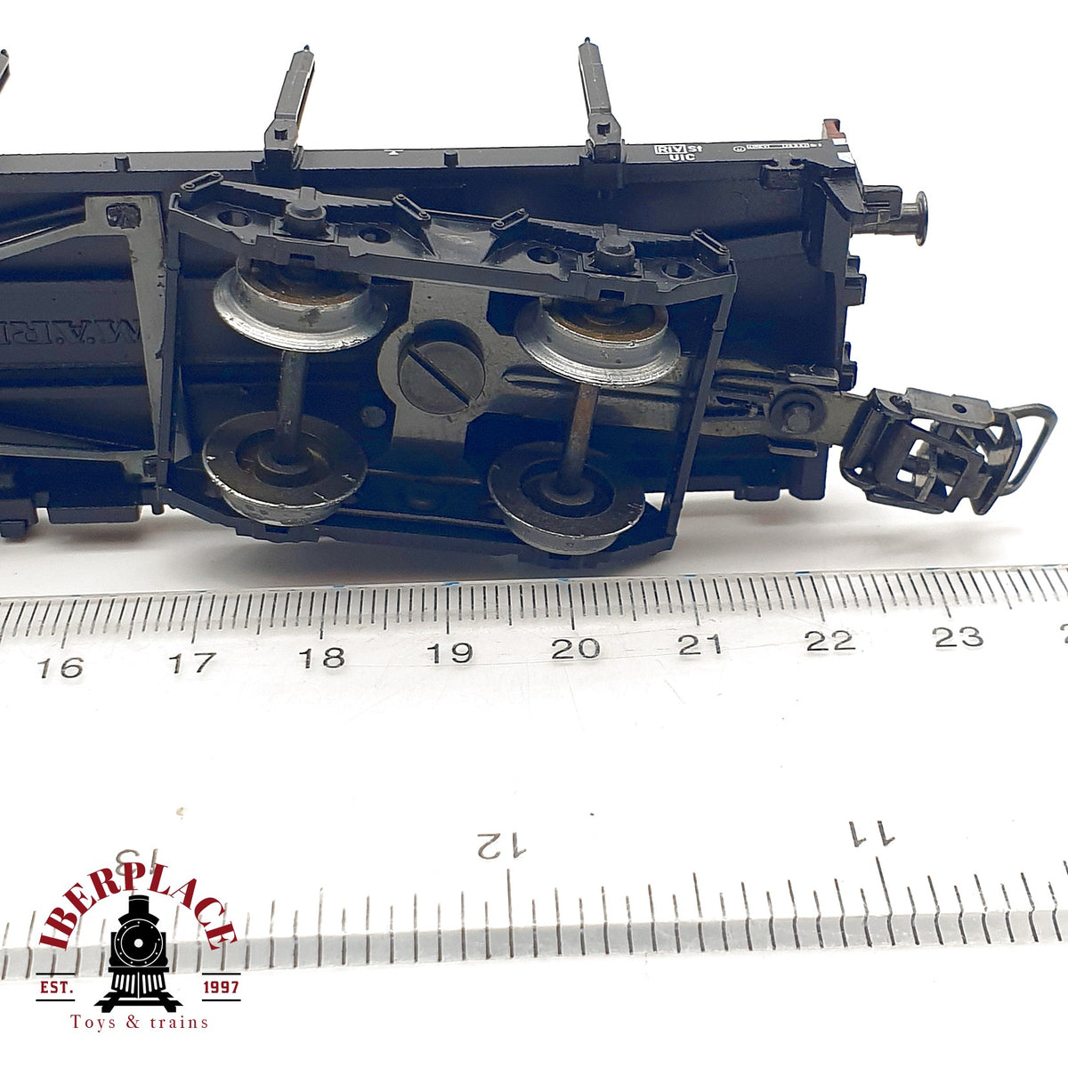 ♻️✨ Märklin 4663 Vagon teleros carga troncos madera DB Snps 719 Ep IV AC Escala H0 1:87