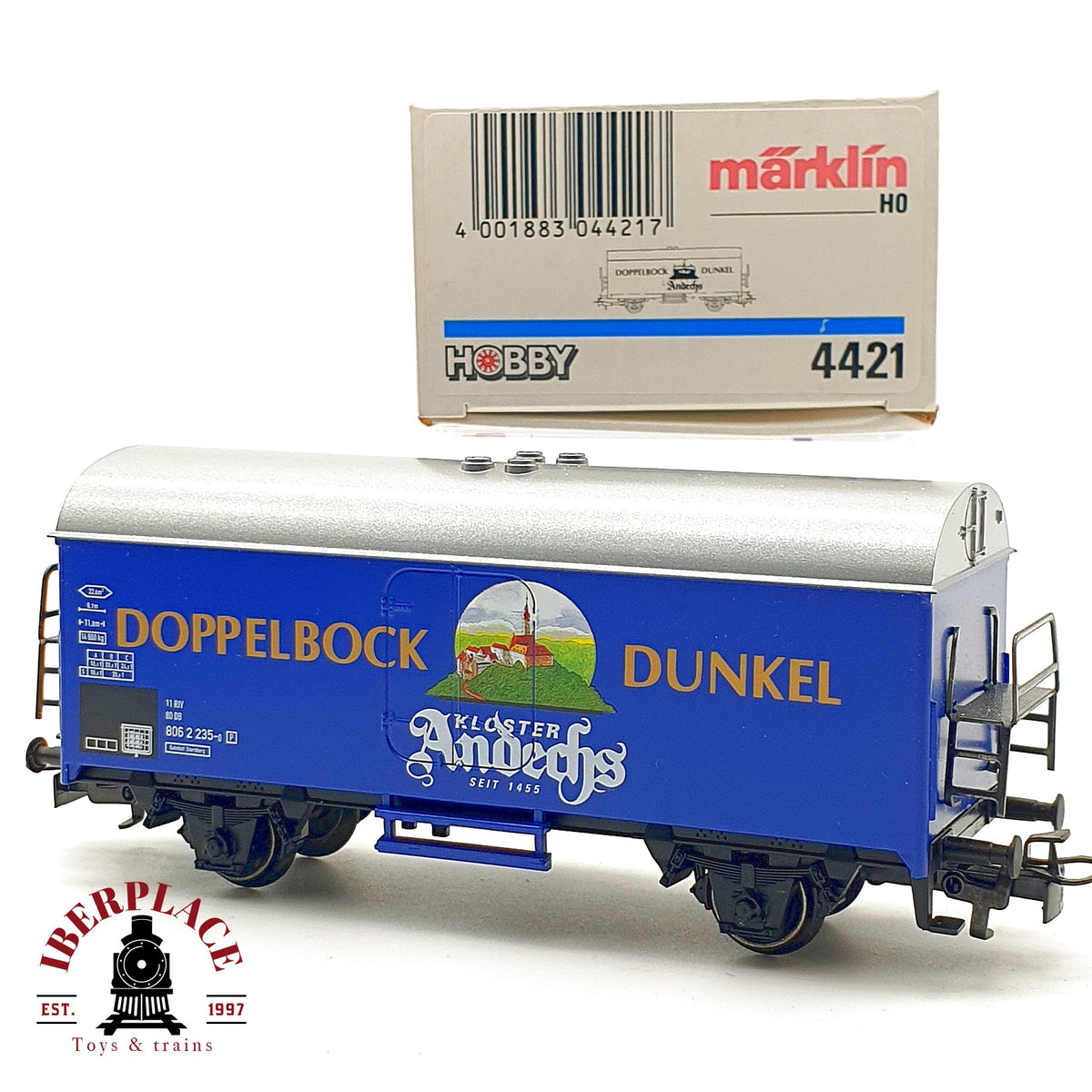 ♻️ ✨ Marklin 4421 vagon frigorifico cerveza Kloster Andechs DB Ep IV Escala H0 1:87