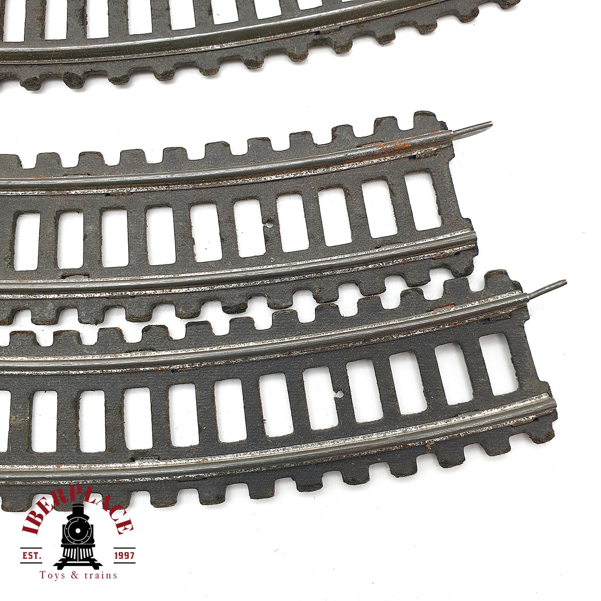 ♻️ Fleischmann 16x Vias Vintage Rectas y Curvas Gleise Messing 🟡 GRADE B 🔴 GRADE C Escala H0 1:87