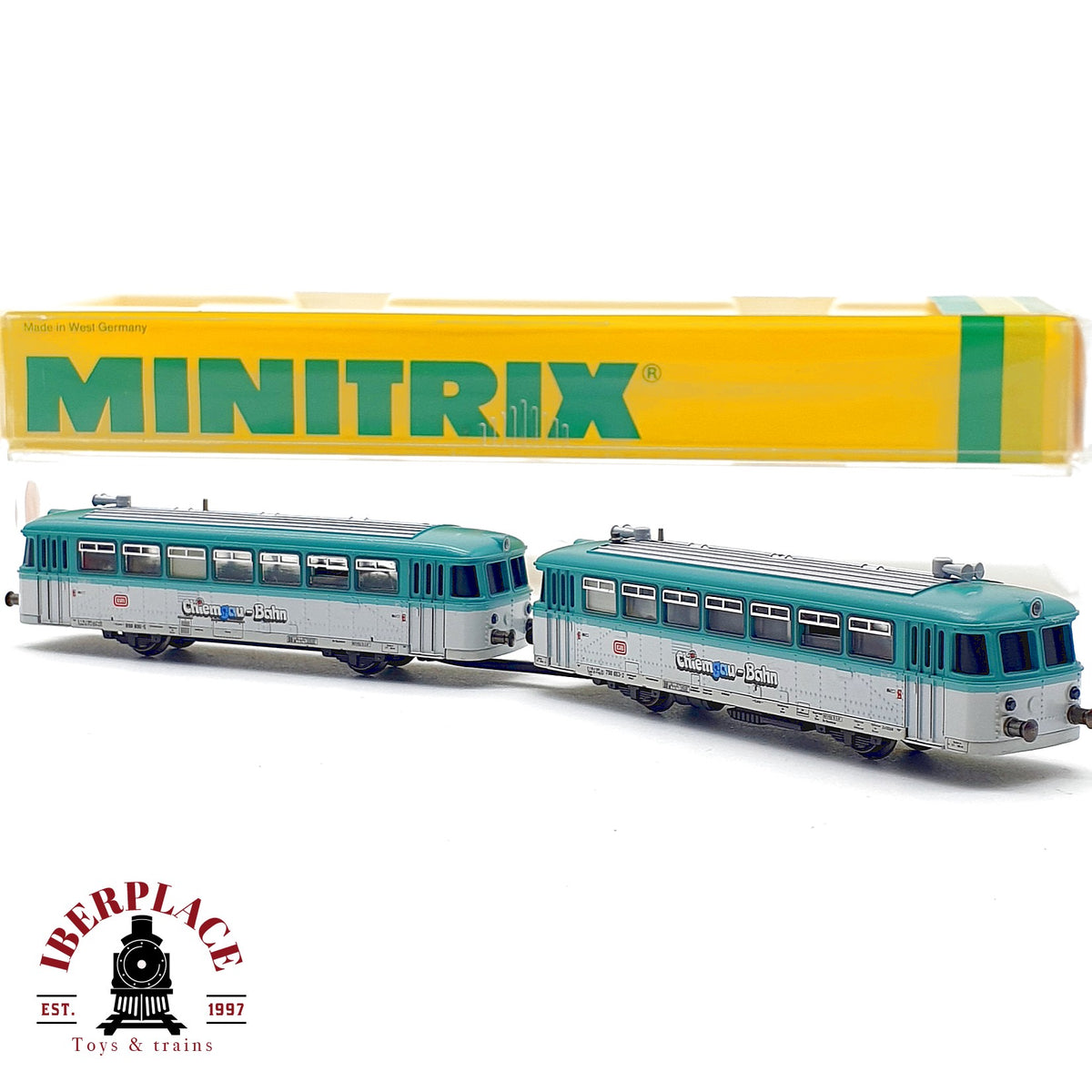 ♻️ Minitrix 12989 automotor BR 798 625 Chiemgau-Bahn DB Ep IV escala N 1:160