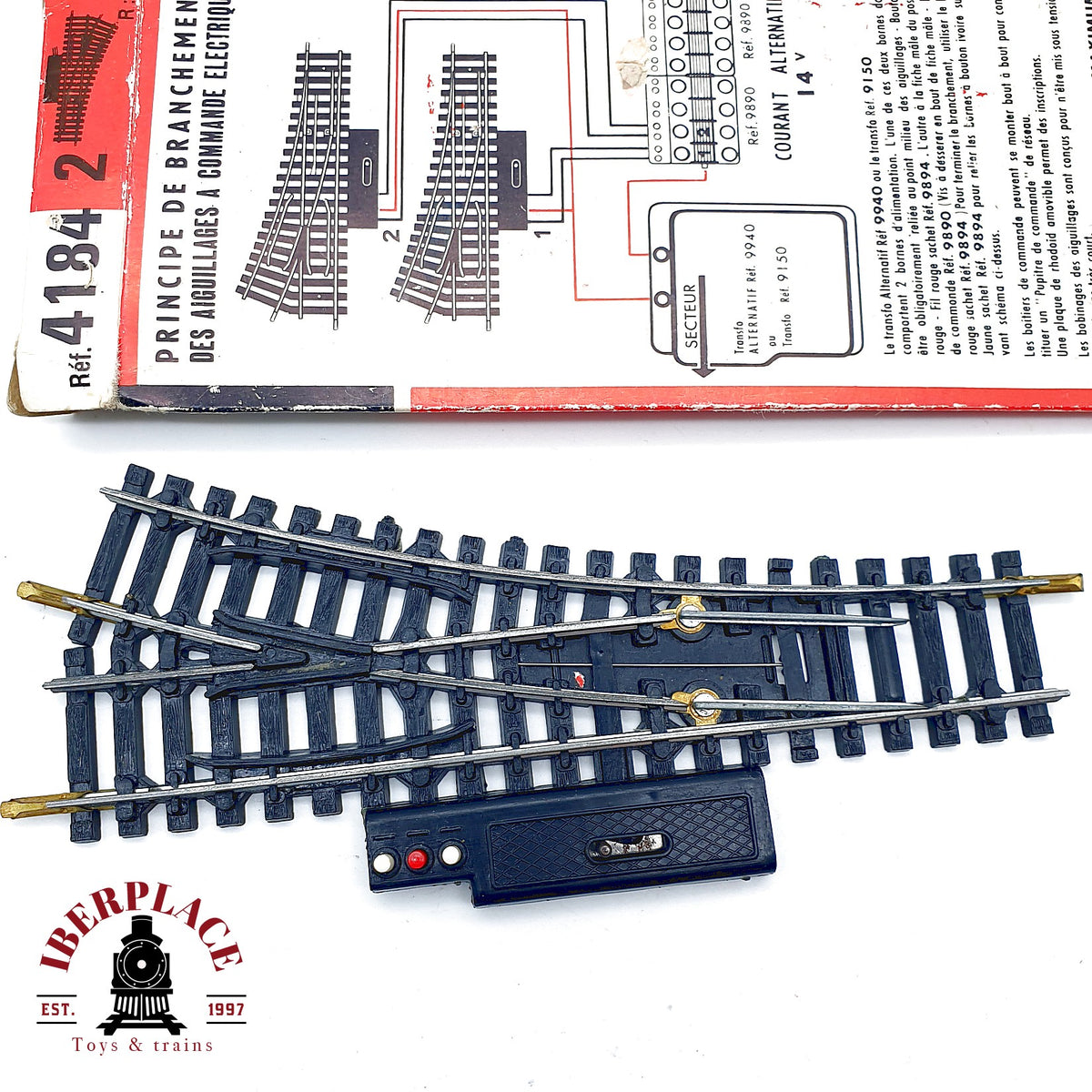 ♻️ Jouef 4184 4185 Lote 4 desvios electricos - 🟡 GRADE B Escala H0 1:87
