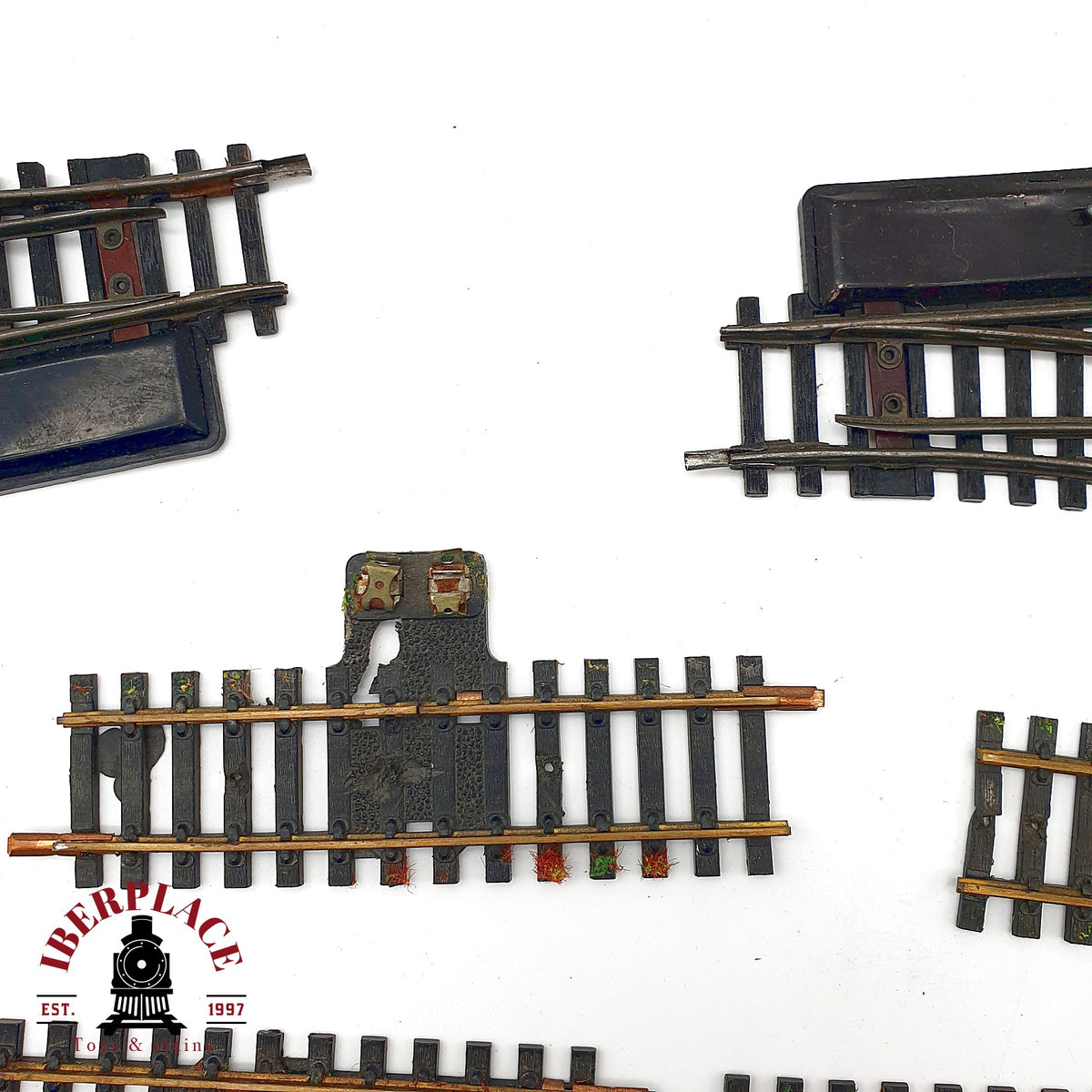 ♻️ Flesichmann 15x Vías rectas, curvas, de conexion, Desvíos Manuales 🟡 GRADE B 🔴 GRADE C Escala H0 1:87