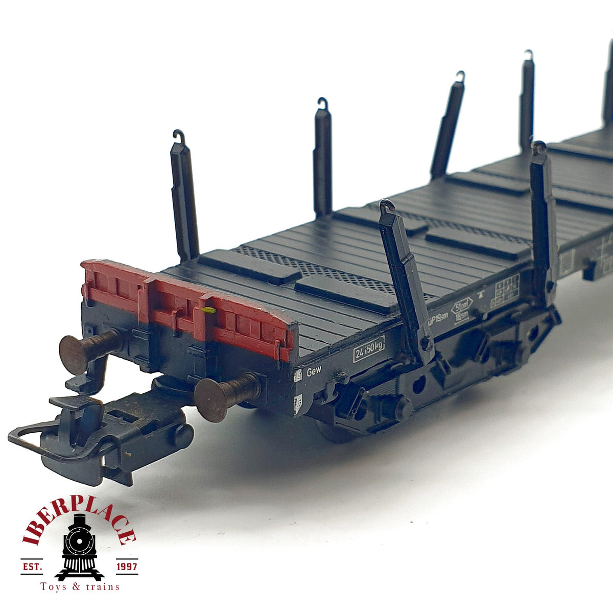 ♻️✨ Märklin 4663 Vagón plano teleros Flachwagen DB Snps 719 Ep IV AC Escala H0 1:87