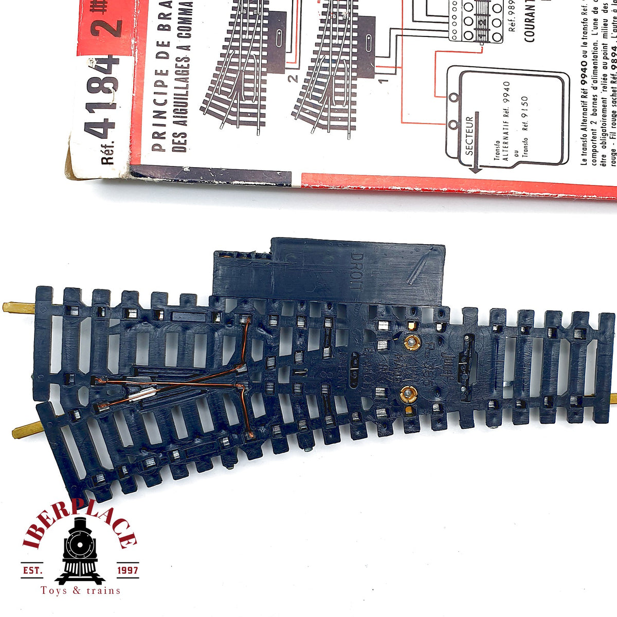 ♻️ Jouef 4184 4185 Lote 4 desvios electricos - 🟡 GRADE B Escala H0 1:87