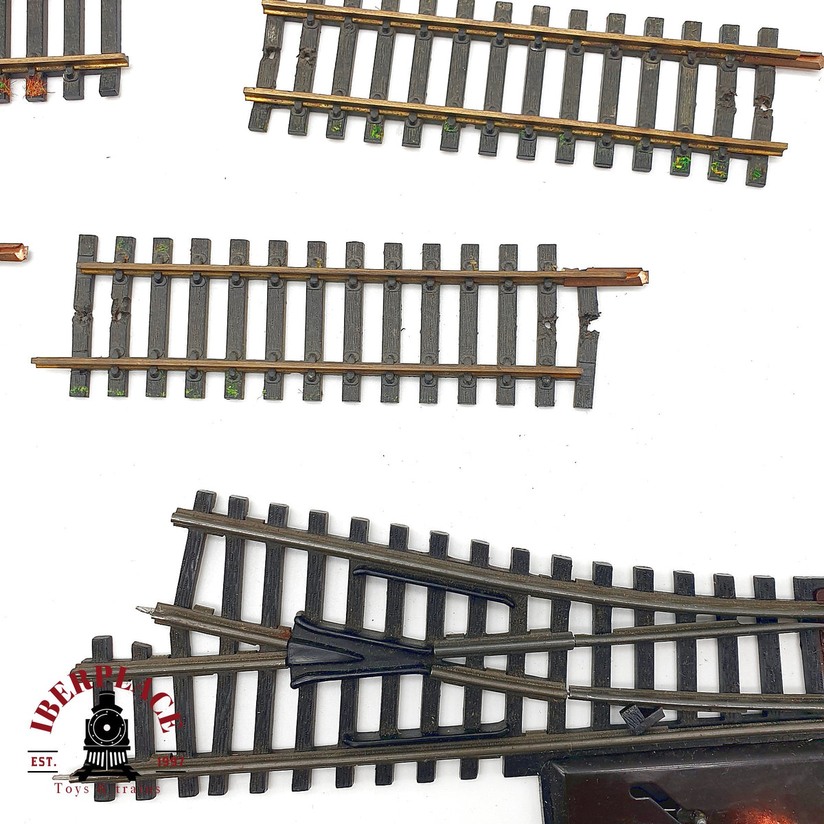 ♻️ Flesichmann 15x Vías rectas, curvas, de conexion, Desvíos Manuales 🟡 GRADE B 🔴 GRADE C Escala H0 1:87