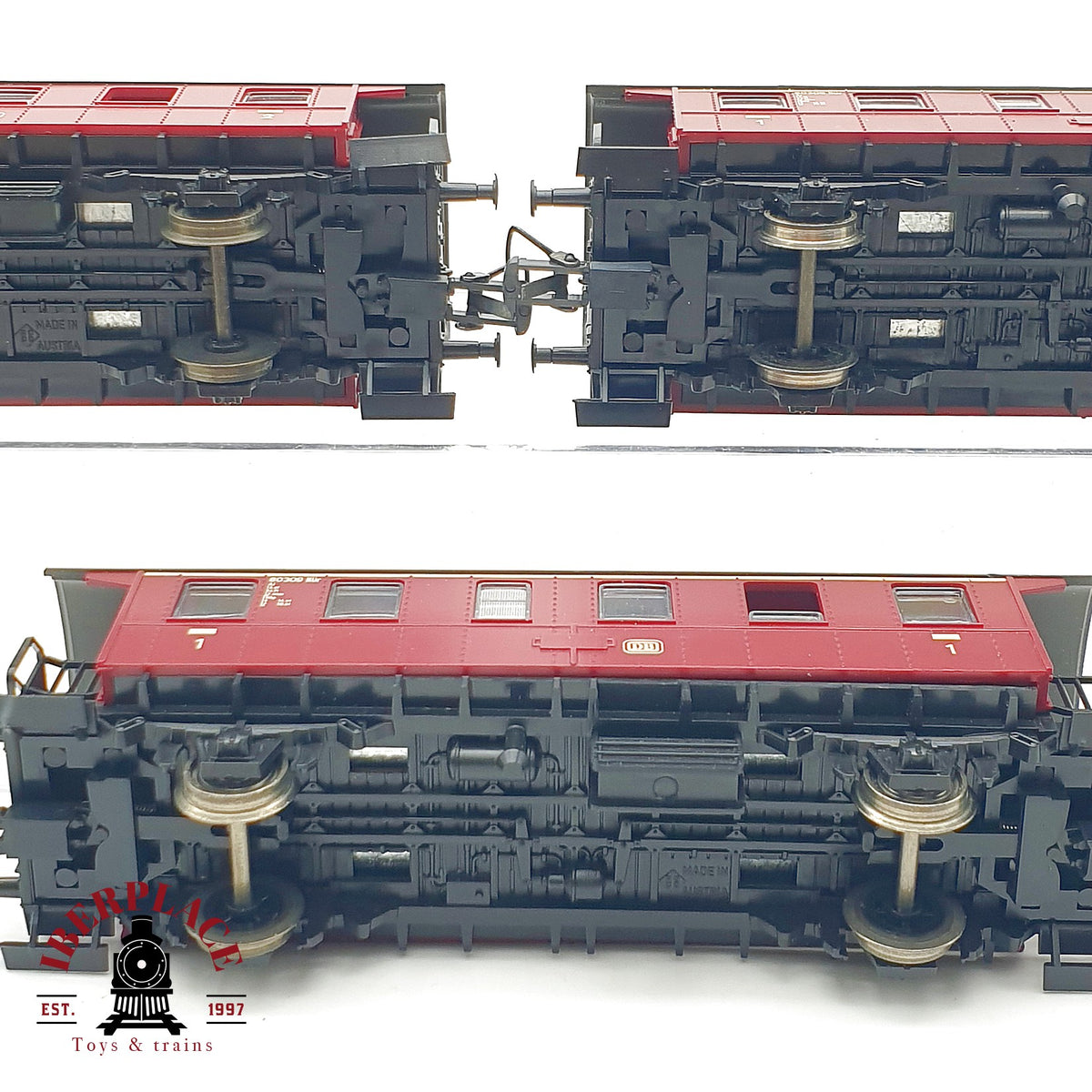 ♻️  Roco 3x vagones pasajeros Donnersbüchse DB Ep III 1ª y 2ª clase Escala H0 1:87