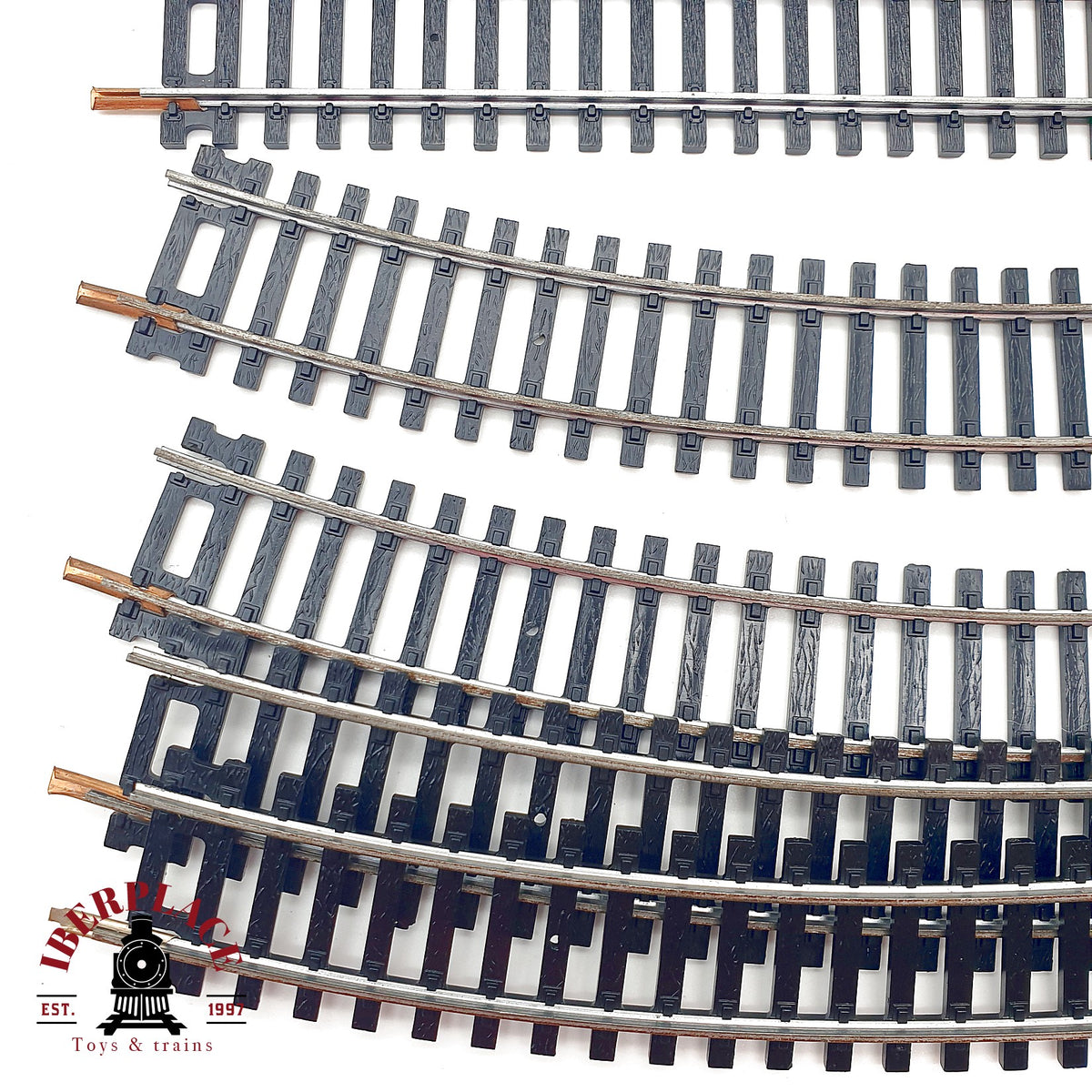 ♻️ Lima 10x 3030 vias curvas R=360 mm 36° 🟢 GRADE A Escala H0 1:87