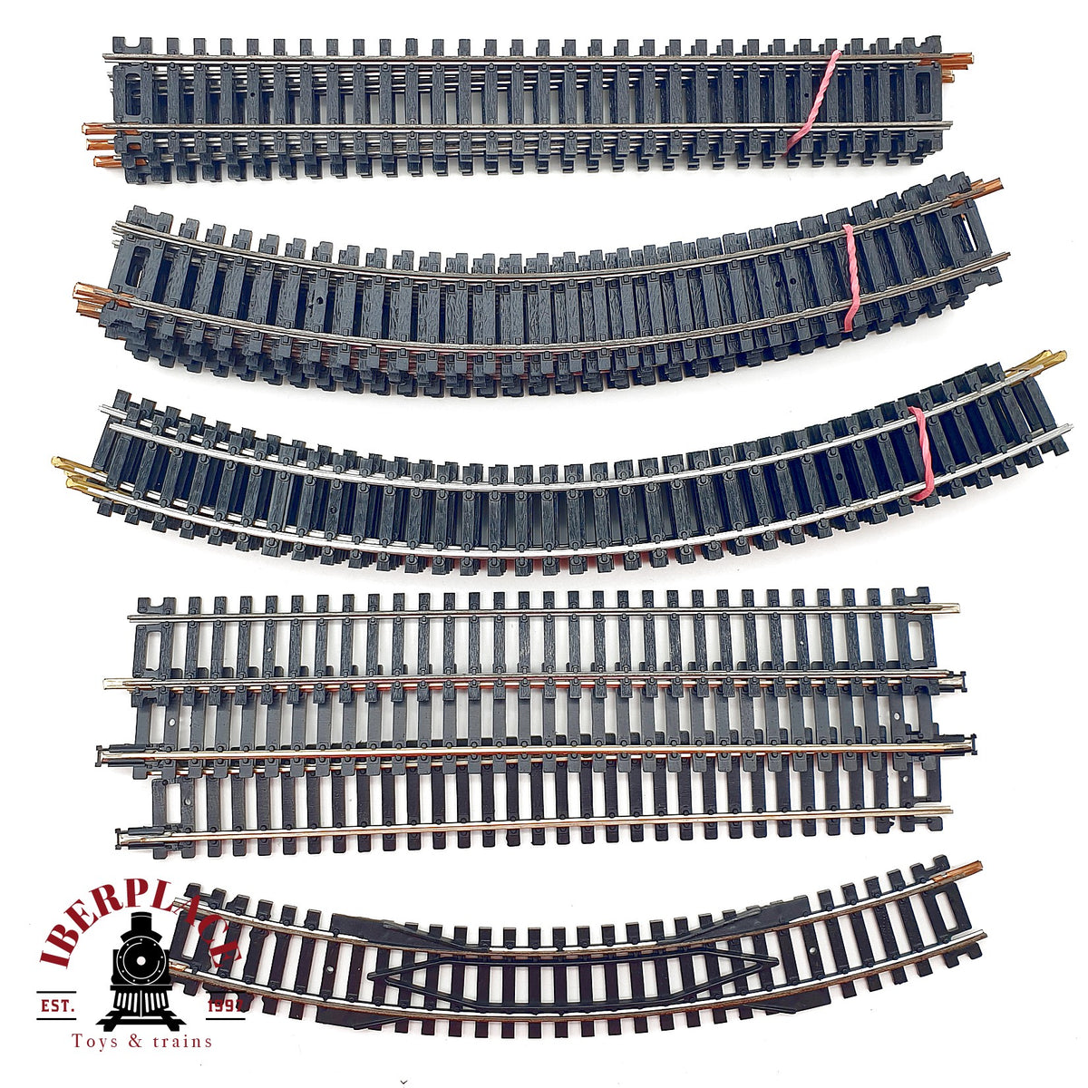 ♻️ Lima 20x vias rectas y curvas sistema DC -  🟢 GRADE A Escala H0 1:87