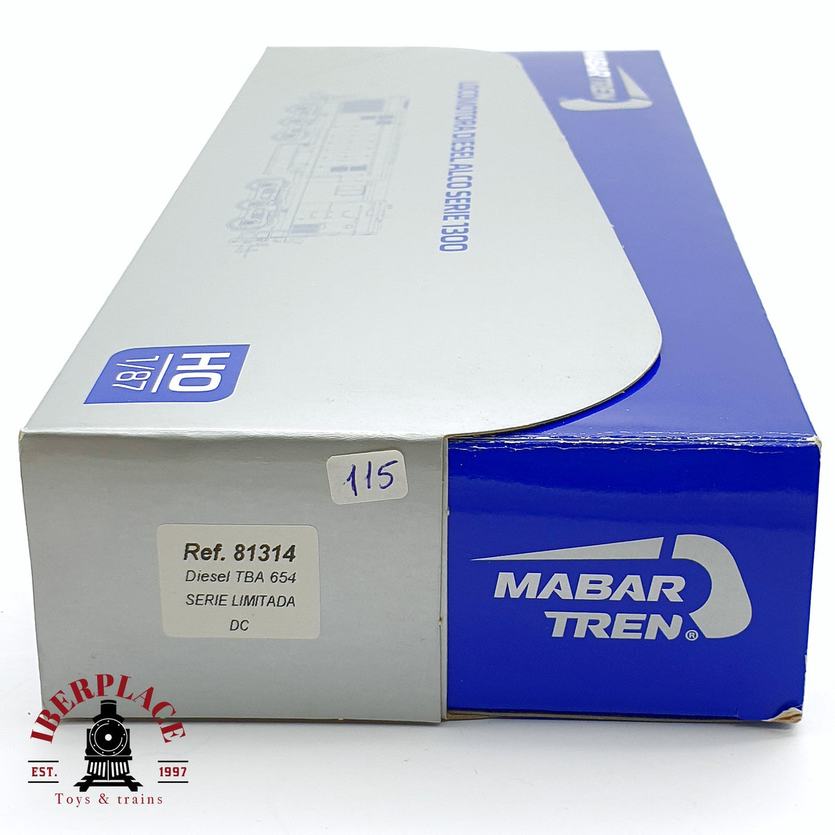 🆕  Mabar - 81314 Locomotora diesel Alco 1300 TBA modelo DC nueva con caja H0 escala 1:87