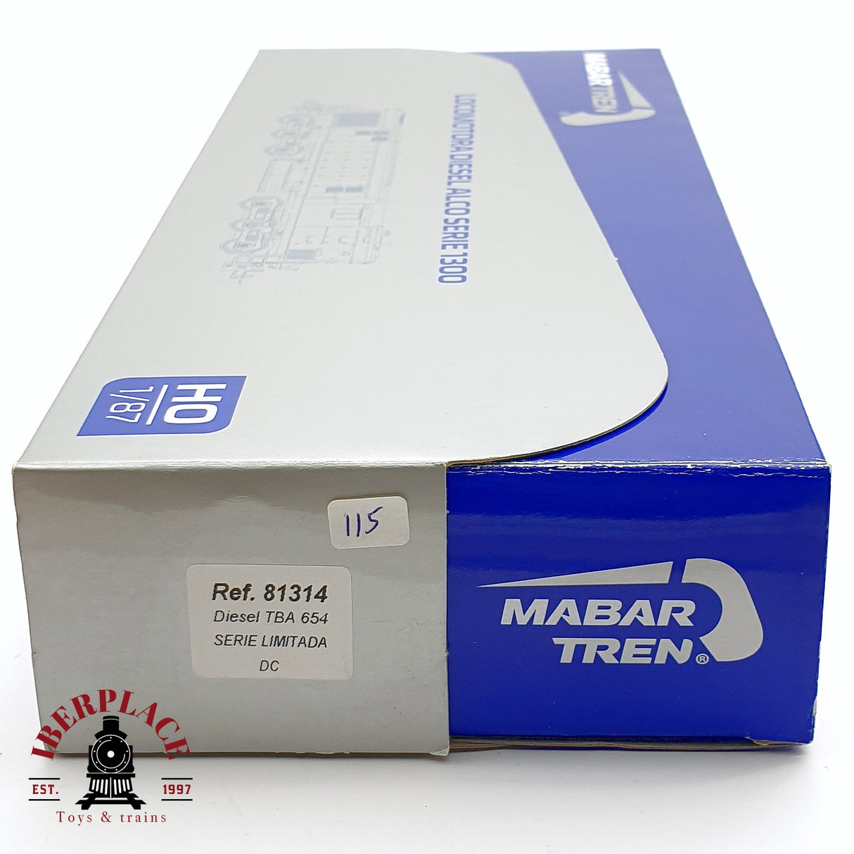 🆕  Mabar - 81314 Locomotora diesel Alco 1300 TBA modelo DC nueva con caja H0 escala 1:87
