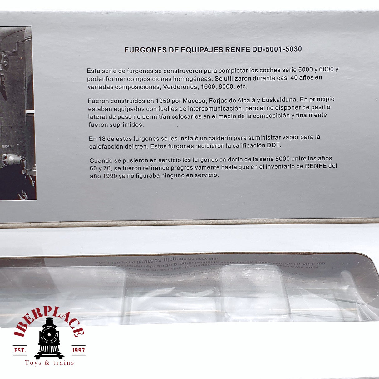 🆕 Mabar - 85001 Furgón equipajes RENFE DD-5001 Ep III nuevo con caja H0 escala 1:87