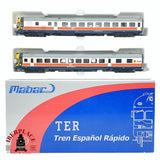 🆕  💡 Mabar - 85974 Locomotora diesel con remolque TER Regionales Modelo DC H0 escala 1:87