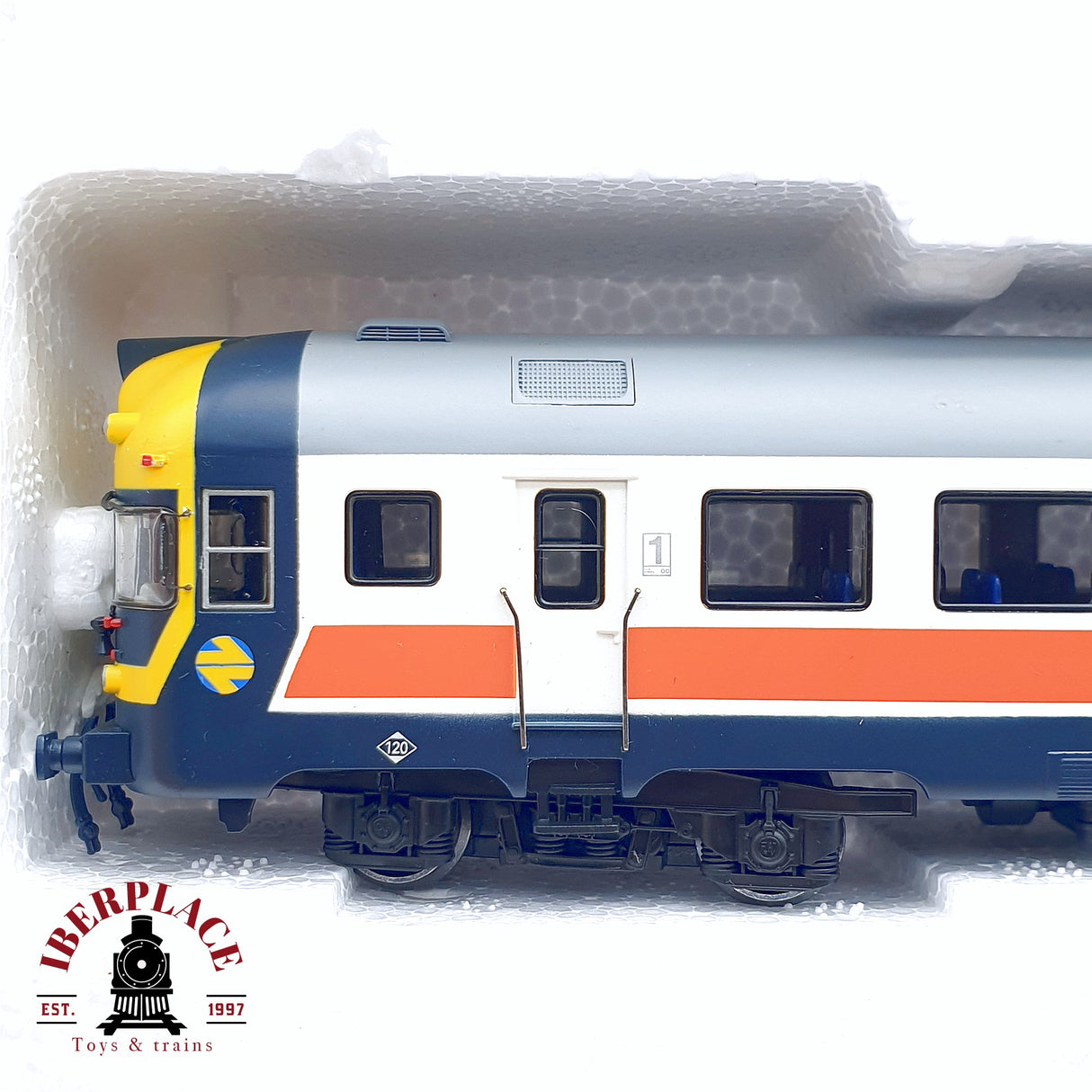 🆕  💡 Mabar - 85974 Locomotora diesel con remolque TER Regionales Modelo DC H0 escala 1:87