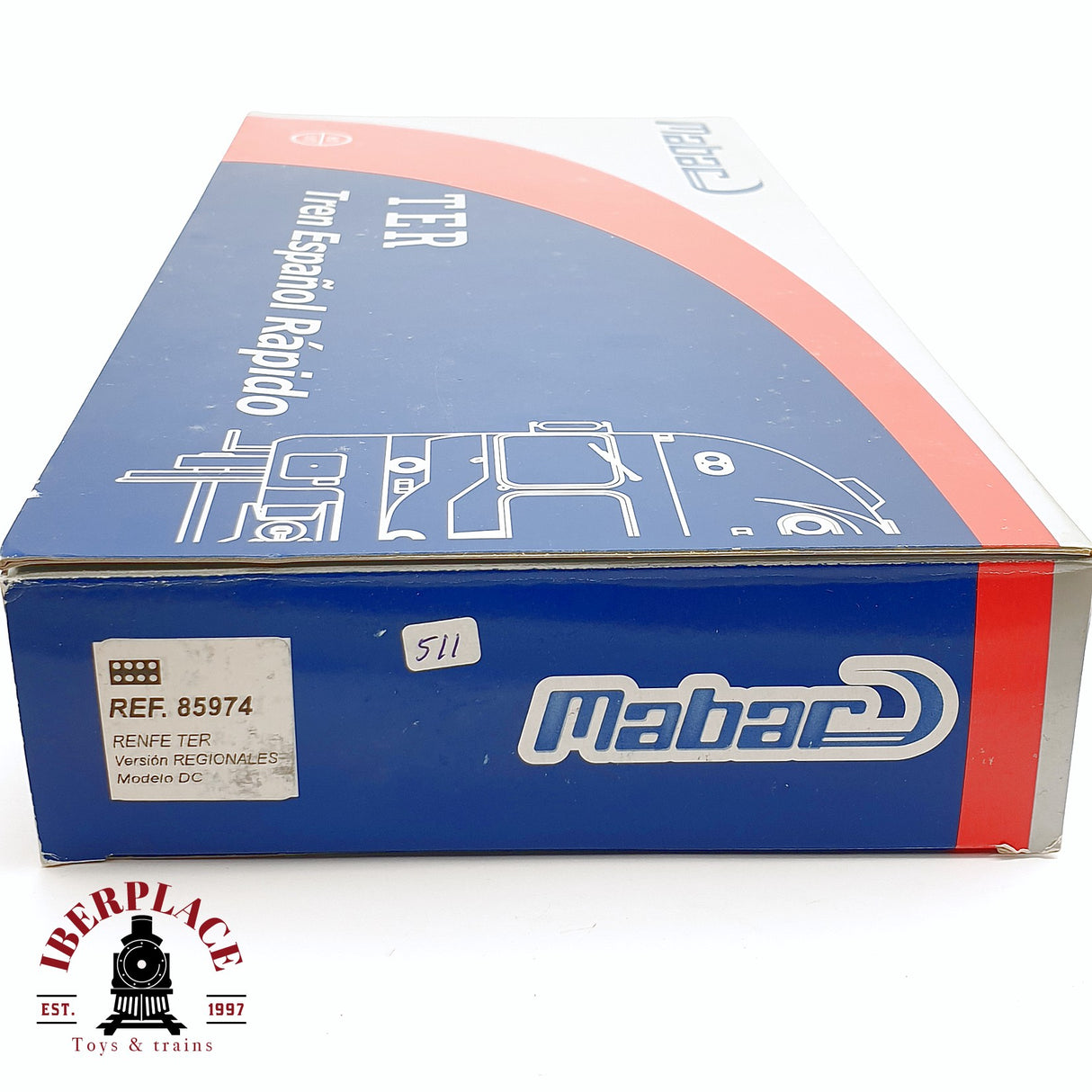 🆕  💡 Mabar - 85974 Locomotora diesel con remolque TER Regionales Modelo DC H0 escala 1:87