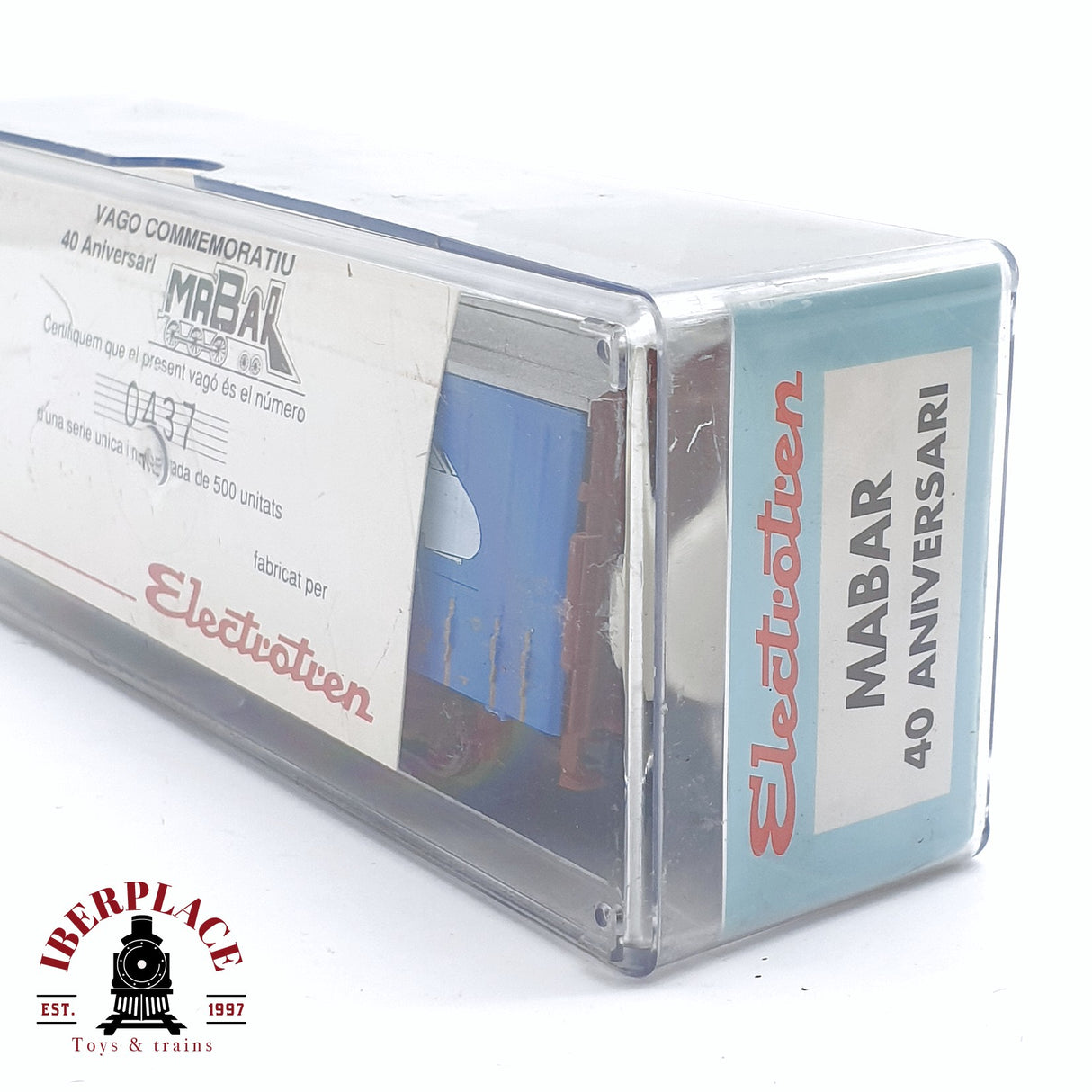 🆕 💡 Electrotren - DC Vagón conmemorativo Mabar 40 aniversario 437 de 500 unidades H0 escala 1:87