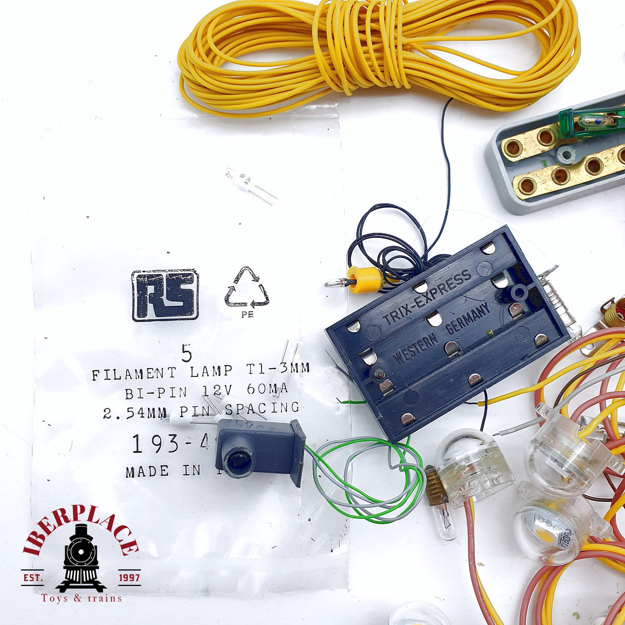 ♻️ 2da mano -  Brawa Faller bombillas, cables panel de distribución H0 escala 1:87