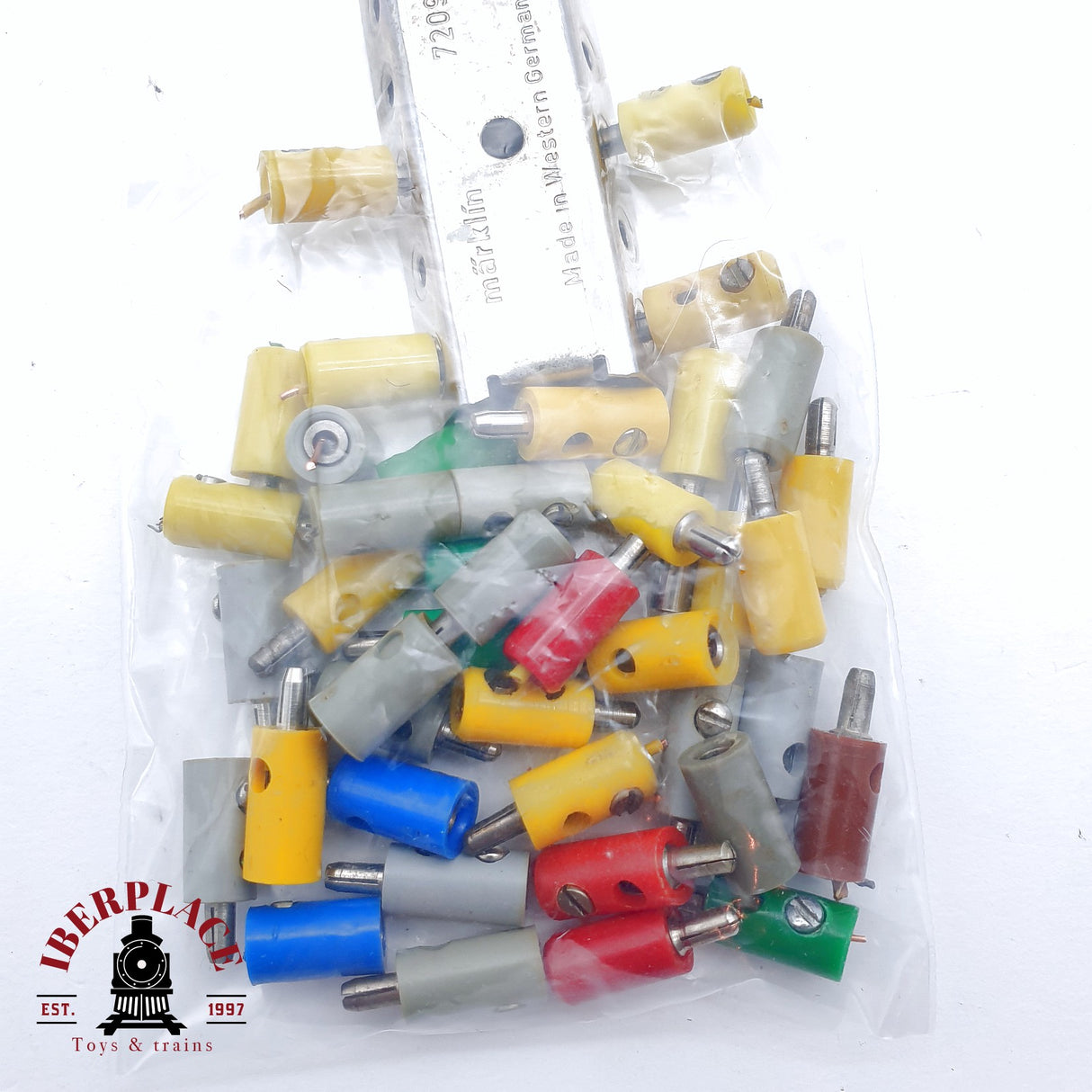 ♻️ 2da mano - Lote Märklin Stecker Muffen clavijas macho hembra Placa distribución H0 escala 1:87