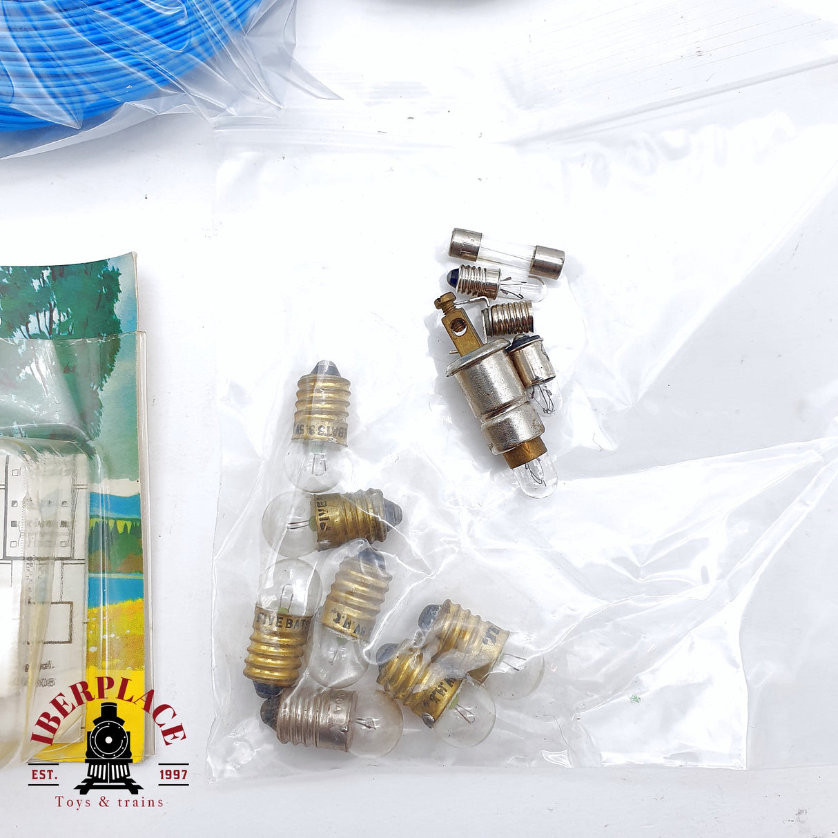 ♻️ 2da mano -  Brawa Faller Noch bombillas, cables figuras H0 escala 1:87