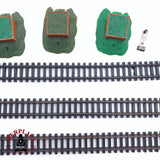 ♻️ 2da mano - 10x Arnold Rapido 0101 vías rectas, tope de vías, vías de desenganche N escala 1:160