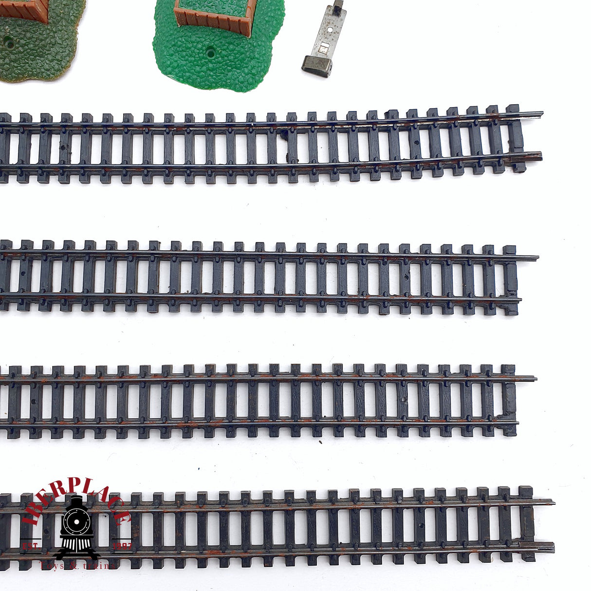 ♻️ 2da mano - 10x Arnold Rapido 0101 vías rectas, tope de vías, vías de desenganche N escala 1:160