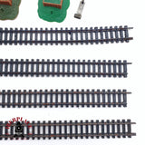 ♻️ 2da mano - 10x Arnold Rapido 0101 vías rectas, tope de vías, vías de desenganche N escala 1:160