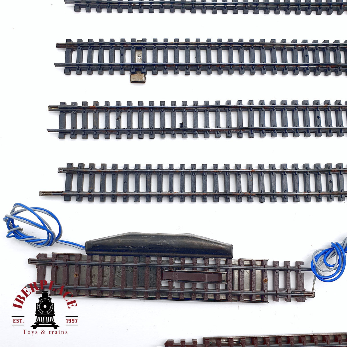 ♻️ 2da mano - 10x Arnold Rapido 0101 vías rectas, tope de vías, vías de desenganche N escala 1:160