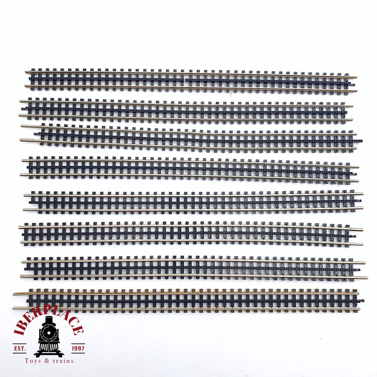 ♻️ 2da mano - 9119 Fleischmann 8x vías flexibles de cremallera N escala 1:160