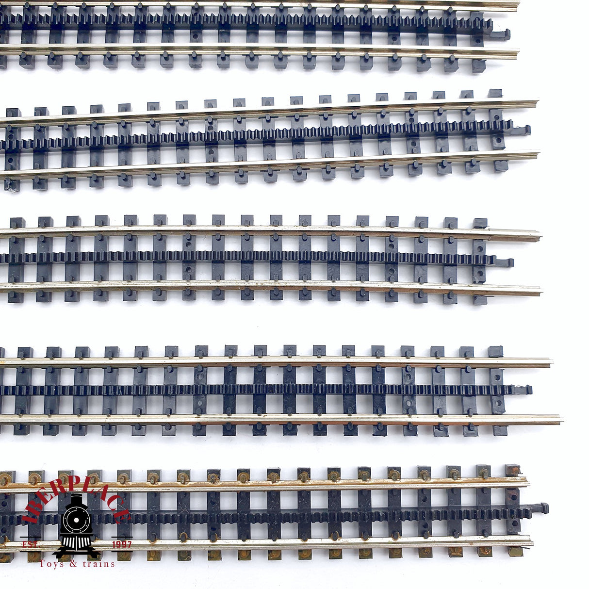 ♻️ 2da mano - 9119 Fleischmann 8x vías flexibles de cremallera N escala 1:160