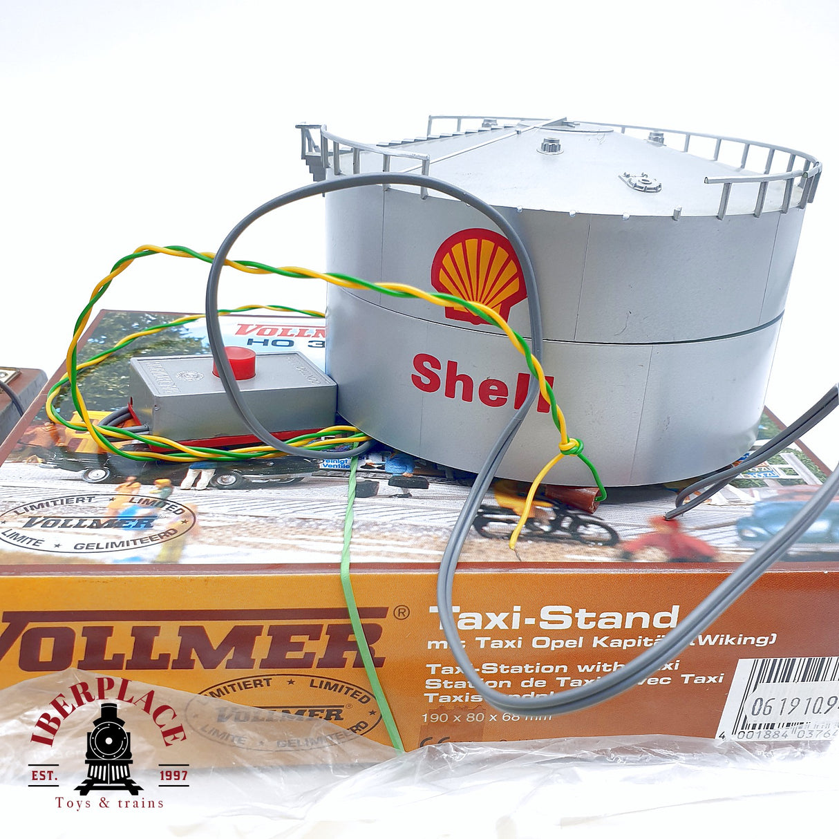 ♻️ 2da mano -  Vollmer Bachmann Taxi stand Deposito shell piezas para repuesto H0 escala 1:87