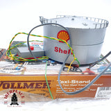 ♻️ 2da mano -  Vollmer Bachmann Taxi stand Deposito shell piezas para repuesto H0 escala 1:87
