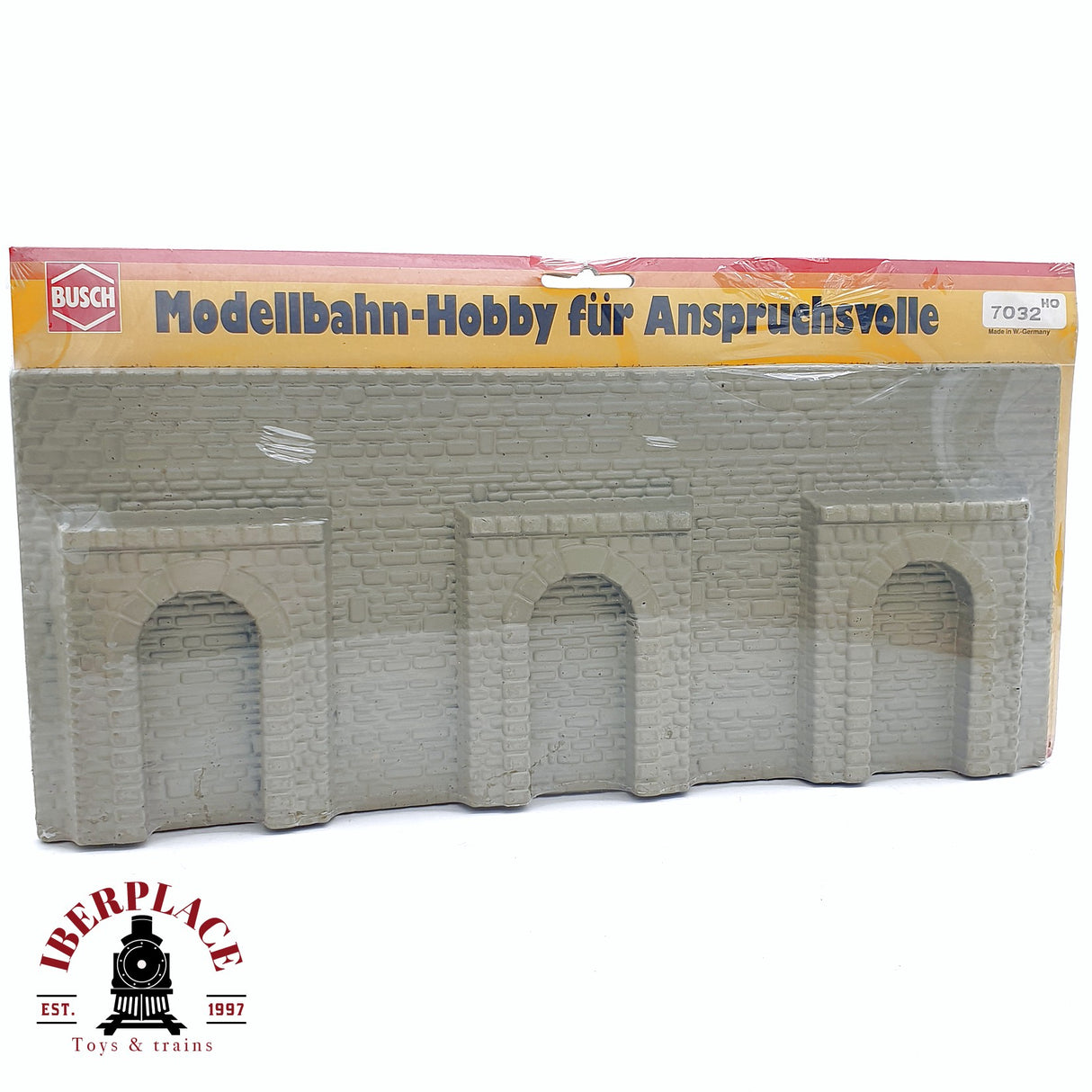 ♻️ 2da mano - Busch 7032 Muro de contención 33.5x14cm H0 escala 1:87