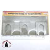 ♻️ 2da mano - Busch 7032 Muro de contención 33.5x14cm H0 escala 1:87