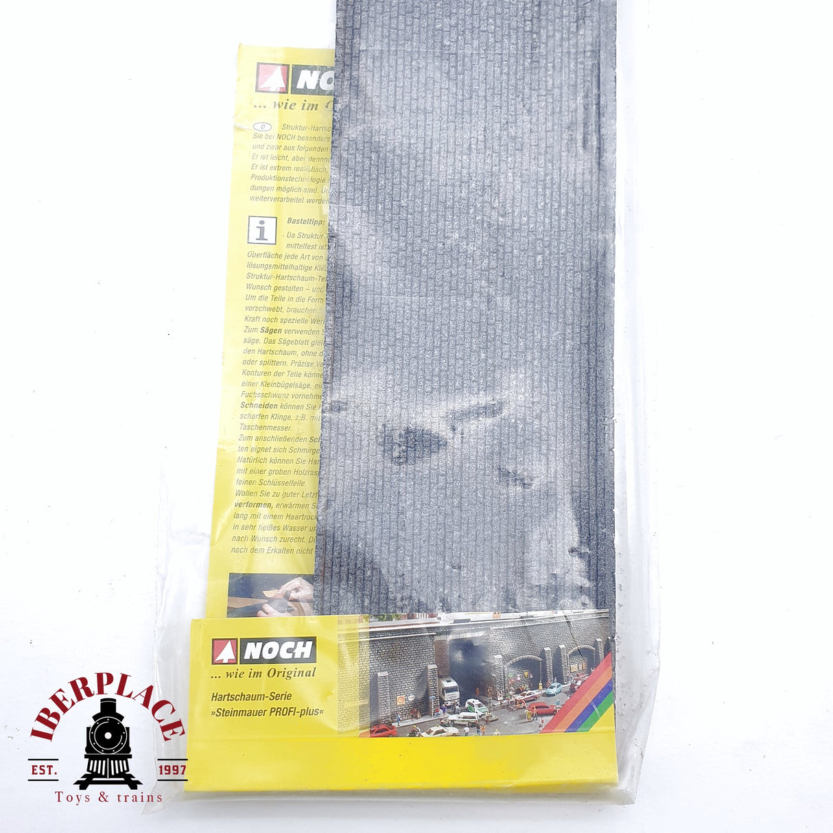 ♻️ 2da mano - Noch 34855 Muro de contención extra largo 39.6x7.4cm H0 escala 1:87