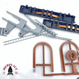 ♻️ 2da mano -  Faller figuras barreras de paso a nivel bancos ventanas etc H0 escala 1:87