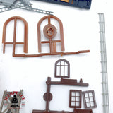 ♻️ 2da mano -  Faller figuras barreras de paso a nivel bancos ventanas etc H0 escala 1:87