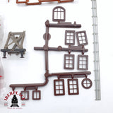 ♻️ 2da mano -  Faller figuras barreras de paso a nivel bancos ventanas etc H0 escala 1:87