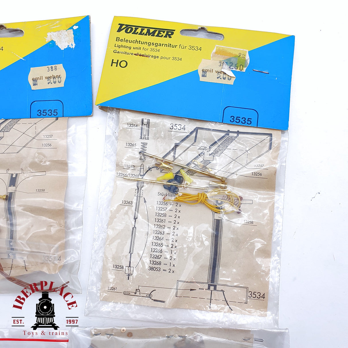 ♻️ 2da mano -  Vollmer Faller Postes de luz, bombillas, cable Brawa H0 escala 1:87