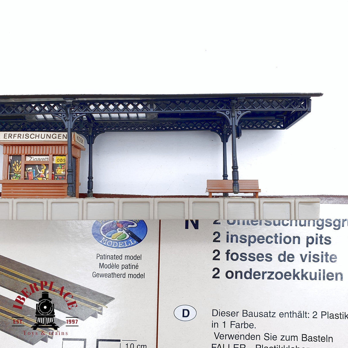 ♻️ 2da mano -  Faller Anden plataforma de estación, pozos de inspección N 1:160