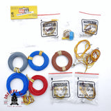 ♻️ 2da mano -  Brawa Faller bombillas, cables azul, marrón, gris H0 escala 1:87