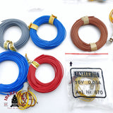 ♻️ 2da mano -  Brawa Faller bombillas, cables azul, marrón, gris H0 escala 1:87