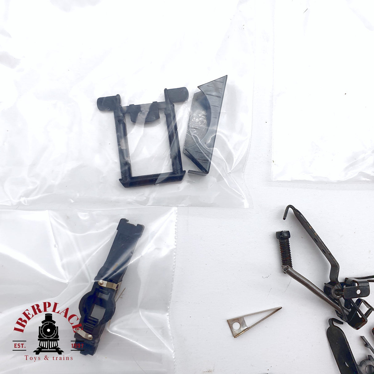 ♻️ 2da mano -  Lote de repuestos bogies ruedas enganches H0 escala 1:87