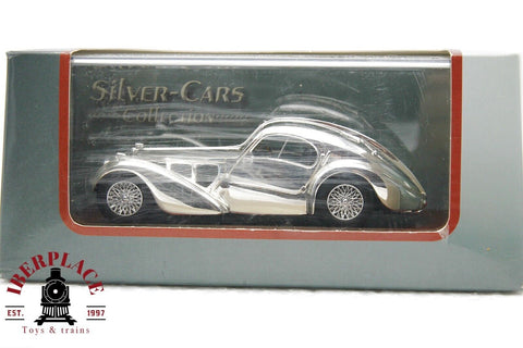 Silver collection  Bugatti coupé atlantic coche diecast escala 1:43
