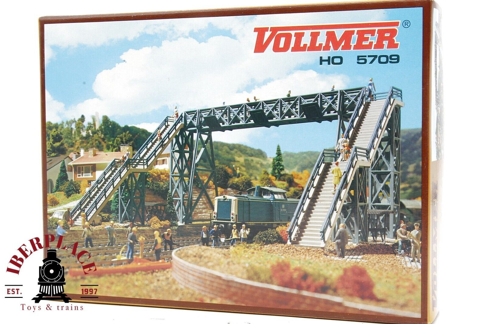 Vollmer 5709 Pasarela puente peatonal H0 escala 1:87 250x210x125mm