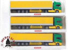3x Wiking 510 0436 camiones Scania automodelismo ho escala 1/87